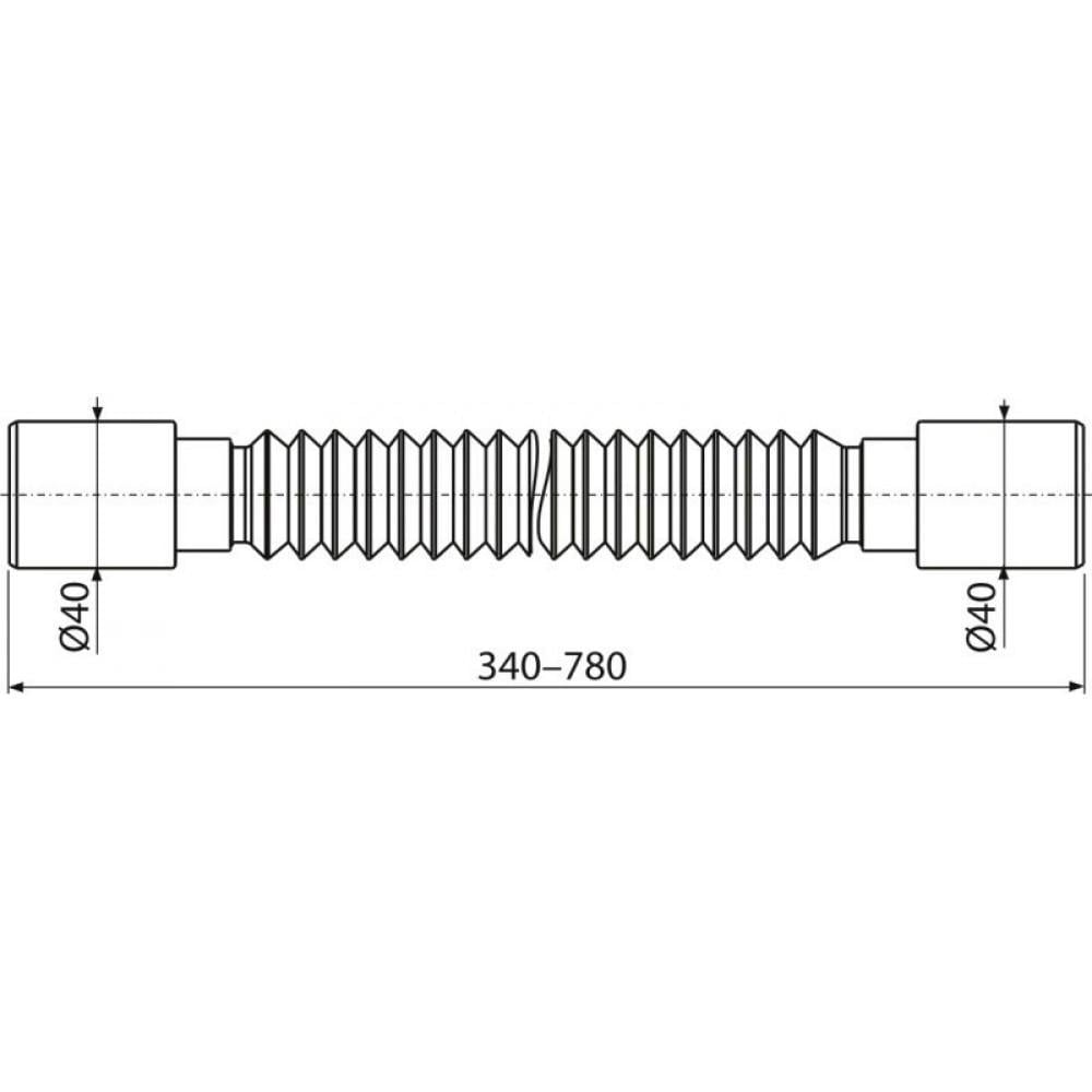 Соединение гибкое Alca Plast гофра A710 40x40 мм (11140) - фото 2 Соединение гибкое Alca Plast гофра A710 40x40 мм (11140) - фото 2