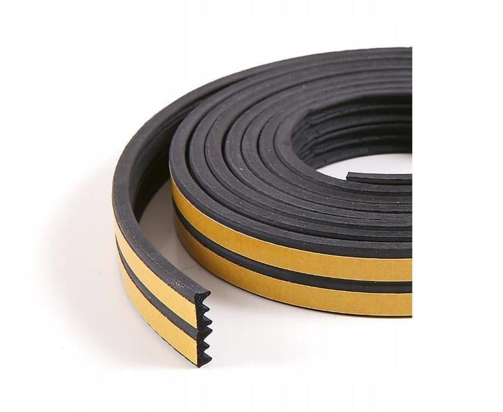 Ущільнювач для дверей та вікон KEDR E 9х4 мм Чорний - фото 1 Ущільнювач для дверей та вікон KEDR E 9х4 мм Чорний - фото 1