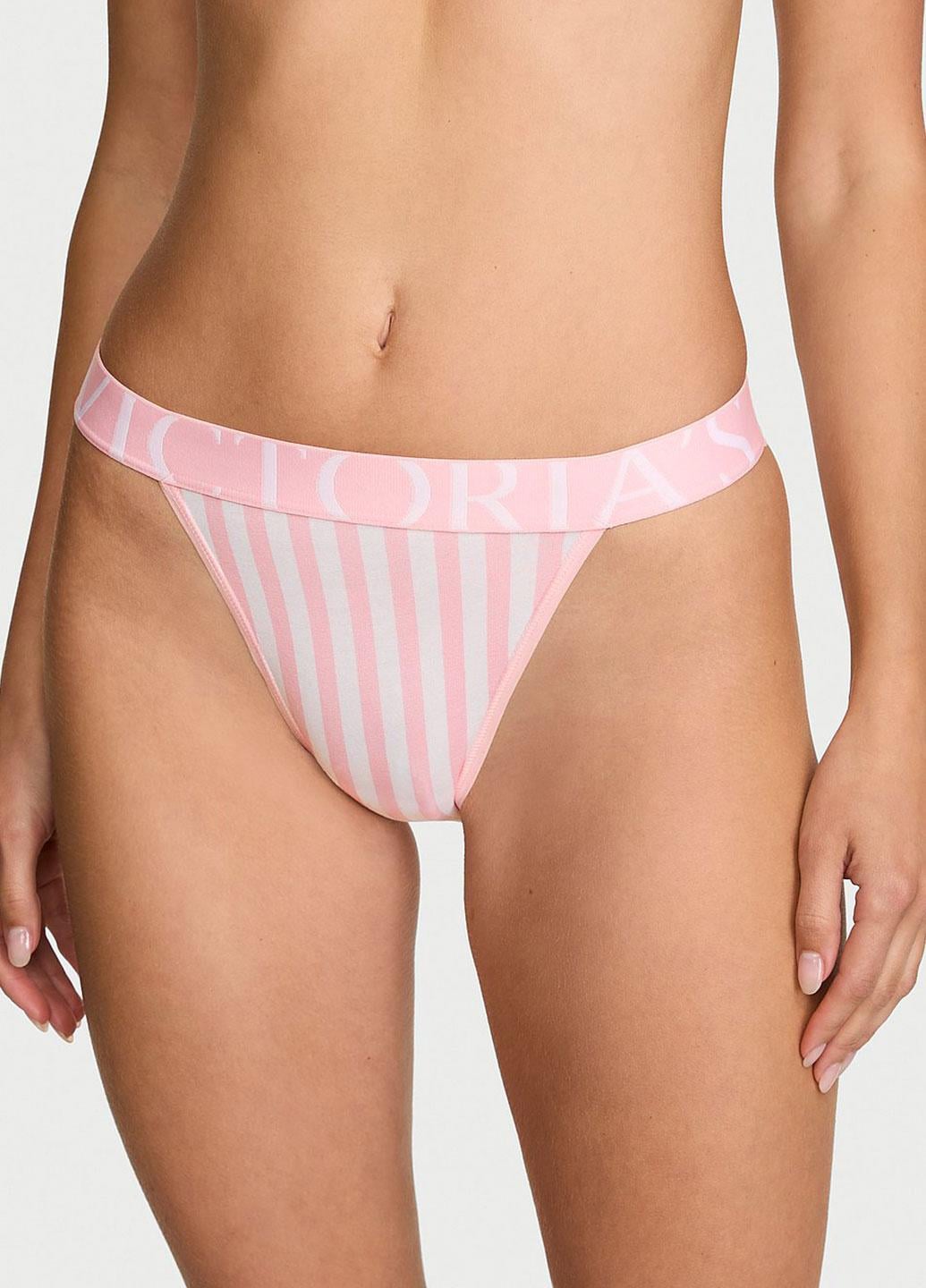 Трусики Victoria's Secret Exploded Logo Cotton 90s Brief XS Розовый (144000434232SPCXS)