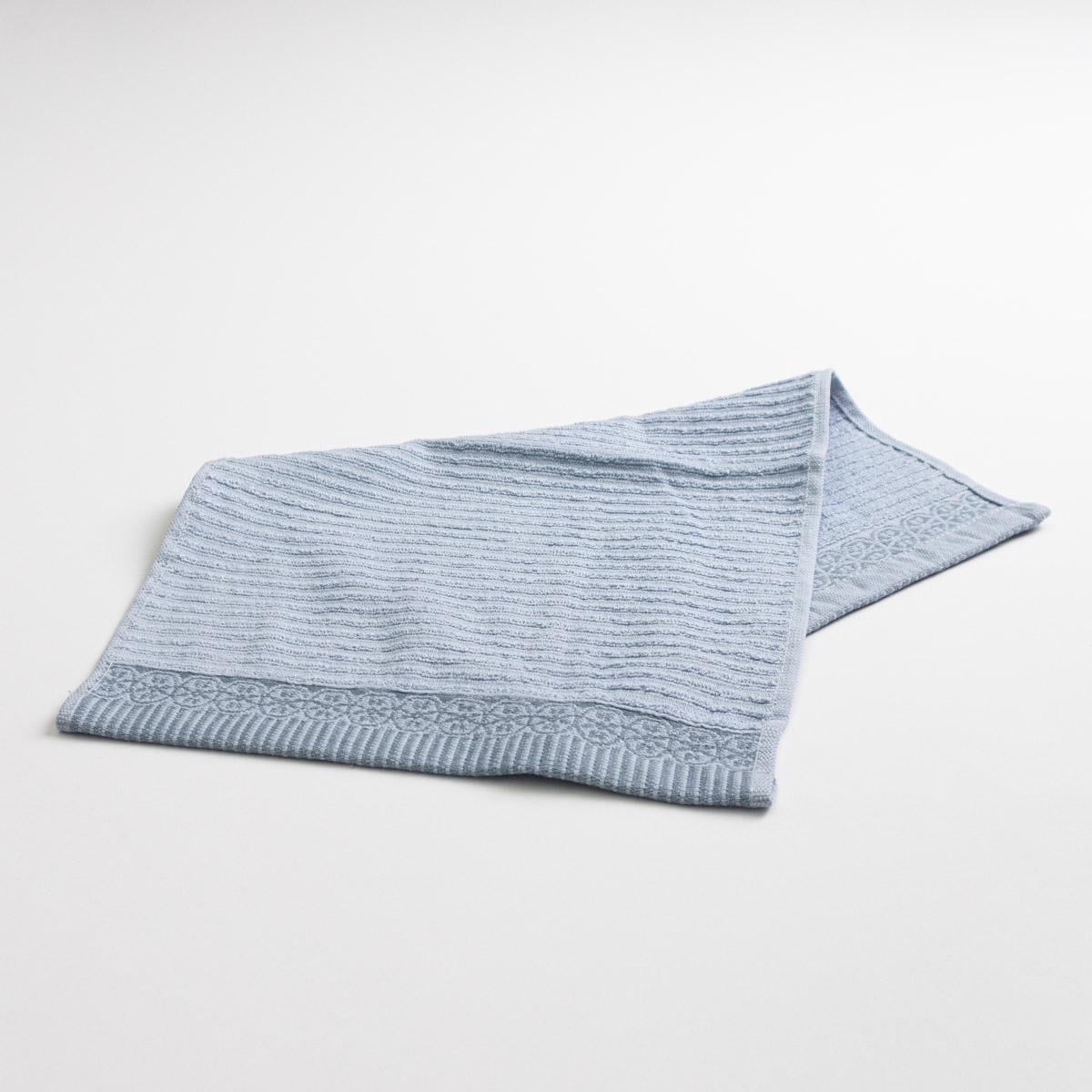 Кухонное полотенце GM Textile махровое с бордюром 400 г/м2 30х50 см Голубой (rmb400-50-blue)