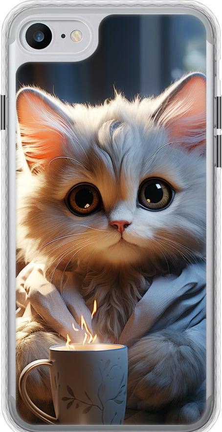 Чехол на iPhone 7 White cat (5646pc-336-42517)