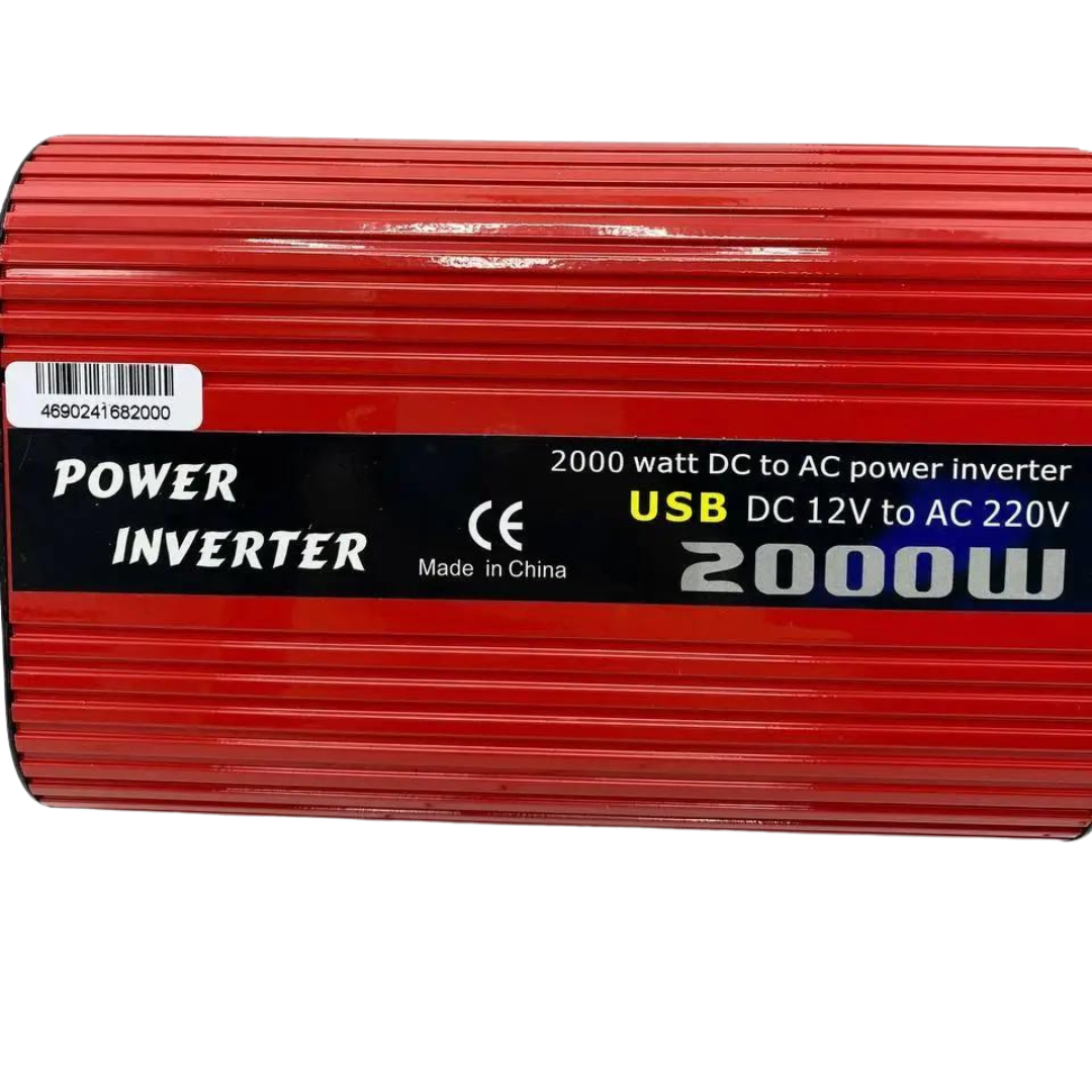 Преобразователь напряжения Wimpex WX-2000A USB с защитой от короткого замыкания и перегрева 12V-220V 2000W