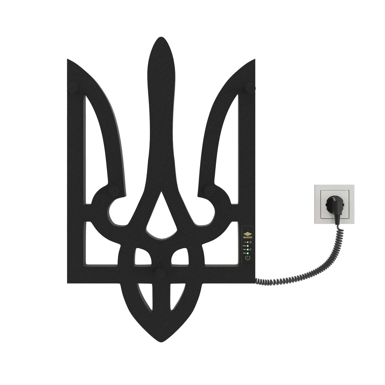 Полотенцесушитель электрический KOSSER Трезубец РТ01ER 600x360 EL вертикальный Черный (KSR-РТ01ER)