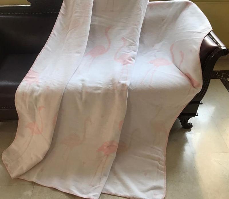 Плед BELIZZA Pelikan Pembe 200х220 см - фото 1