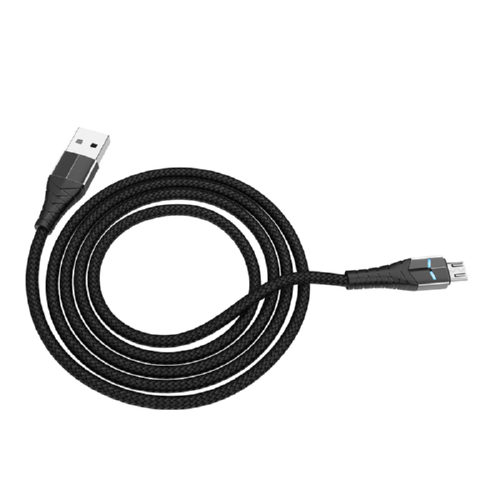 Кабель Koni Strong Micro USB Nobility Flash Charging KS11m 1,2 м 2,4A Black