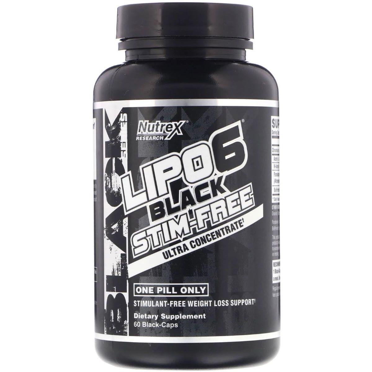 Комплексний жироспалювач Nutrex Lipo-6 Ultra Concentrate без стимуляторів 60 капс. Чорний (000013501) - фото 2