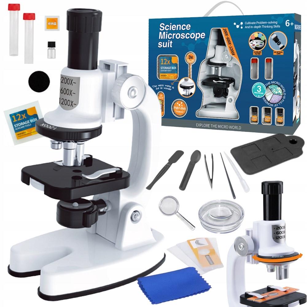 Микроскоп для детей YG Toys с 1200x увеличением белый (2133528096) - фото 3 Микроскоп для детей YG Toys с 1200x увеличением белый (2133528096) - фото 3