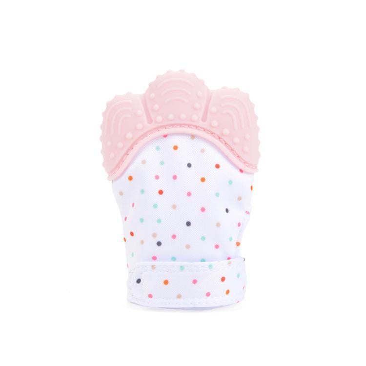 Перчатка прорезыватель грызунок силиконовая Светло-розовый (1049470)