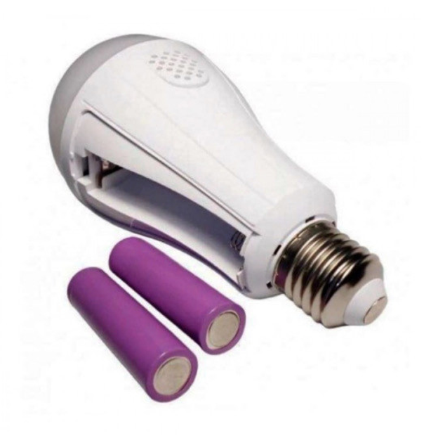 Фонарик лампа на аккумуляторе E27 18650 20 W 2 АКБх18650