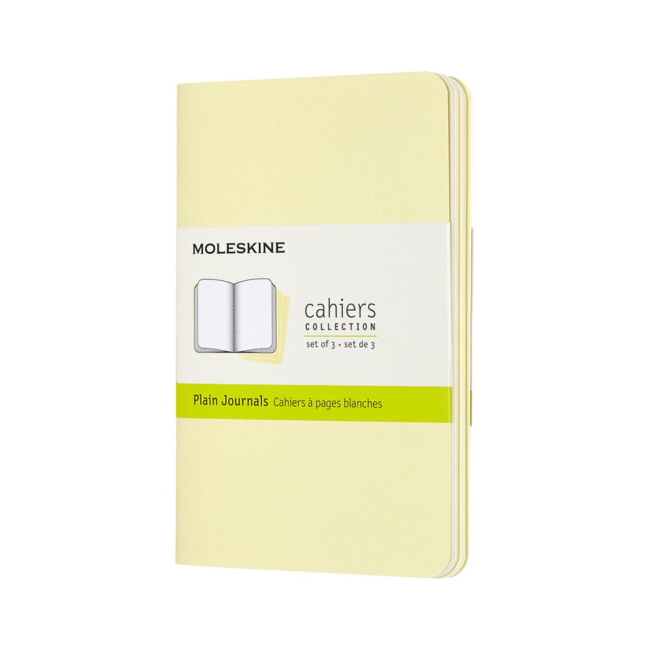 Блокнот Moleskine Cahier карманный 64 страницы нелинованный нежный 9х14 см Желтый