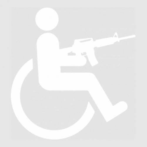 Стикер Инвалид с М16 37,9x40 см Белый (21557158)