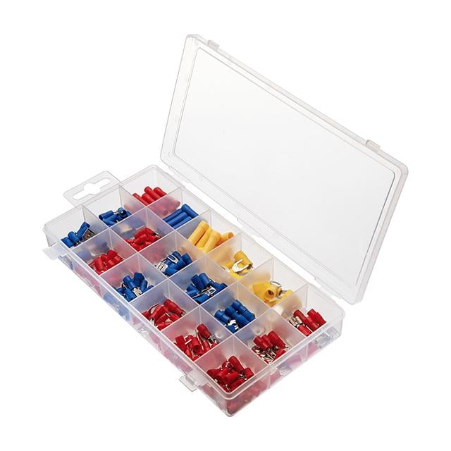 Контекторы обжимные Intertool TC-9011, изолированные для автомобильной электропроводки 270 шт.