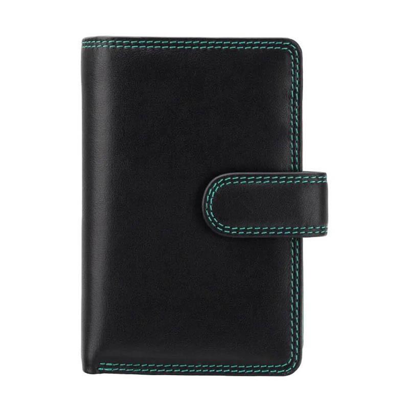 Кошелек женский кожаный Visconti Fiji с RFID Black/Rhumba (RB51 BLK/RHUMBA)