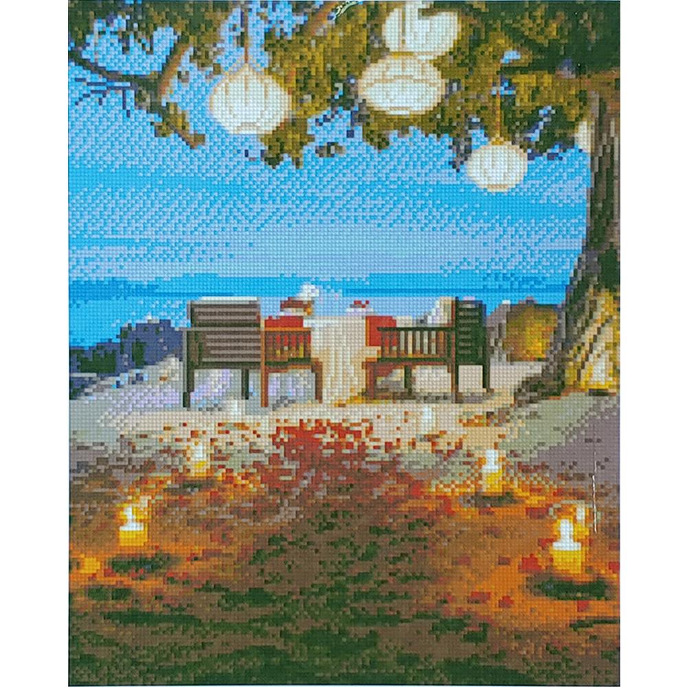 Алмазная мозаика Strateg Премиум Романтический ужин 40x50 см (D0016)