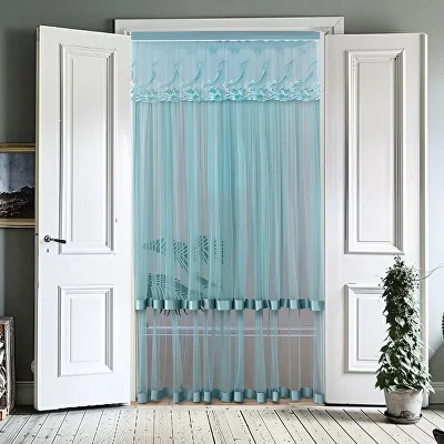 Штора межкомнатная 100x200 см Зеленый (Q00602) - фото 3