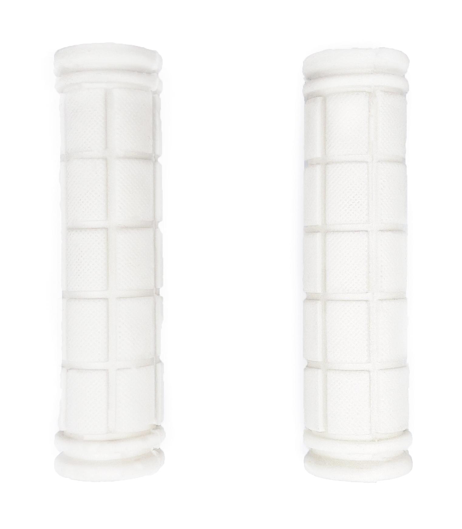 Грипсы силиконовые с рифлением прямые 120 мм Белый (G0000956)