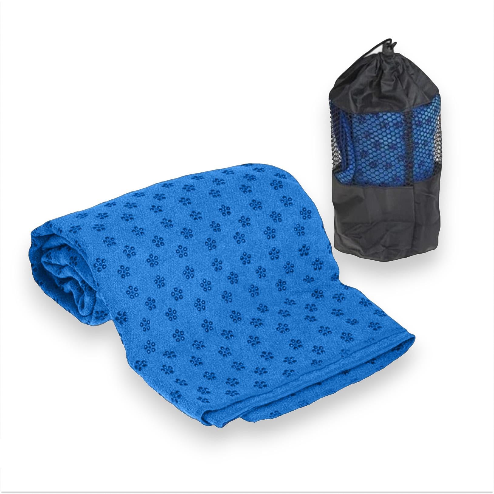 Коврик-полотенце для йоги EasyFit 183х63 см Cиний (EF-2750-BL) Коврик-полотенце для йоги EasyFit 183х63 см Cиний (EF-2750-BL)