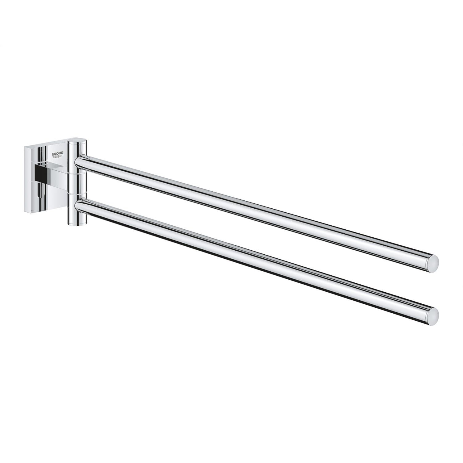 Держатель для полотенец Grohe QuickFix Start Cube 40976000 CV033402 поворотный двойной Хром (214941)