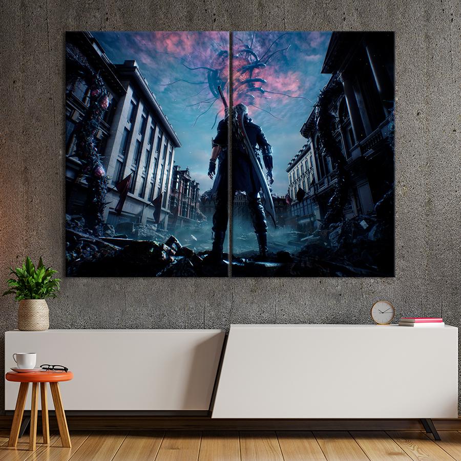 Настенний декор Главный герой игры Devil May Cry 5 111x81 см (A186-2)