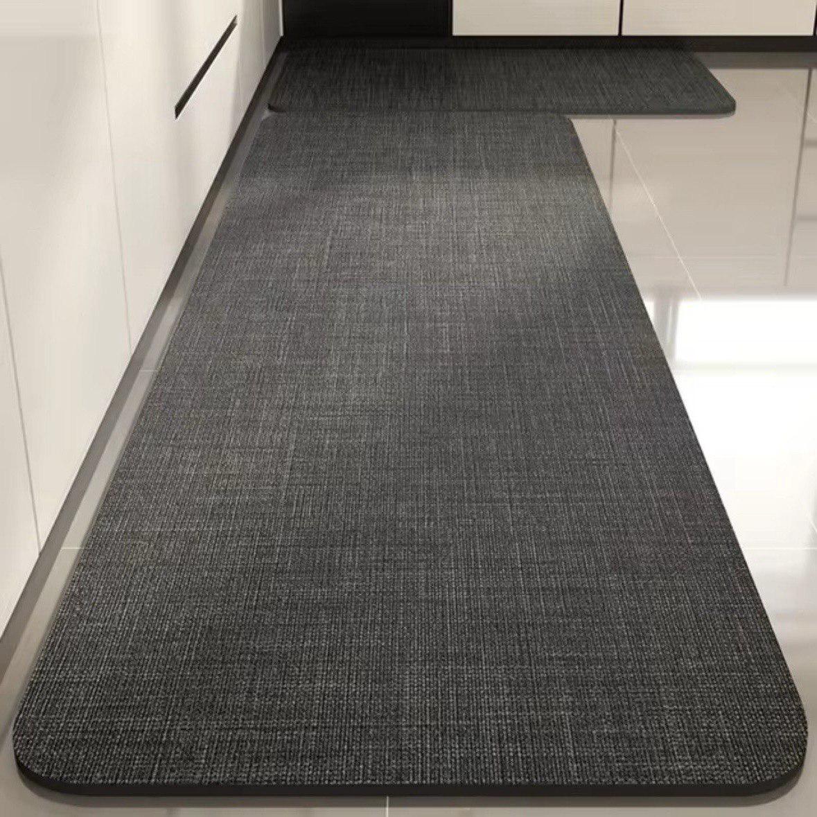 Набор ковриков для кухни/ванной Ethno BAWOWNA 2в1 диатомитовый 160х50/80х50см Графитовый (KD2kitchEthnoBAWOW160dark)