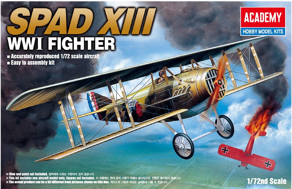 Сборная модель Academy Spad XIII WWI Fighter 1:72 (12446)