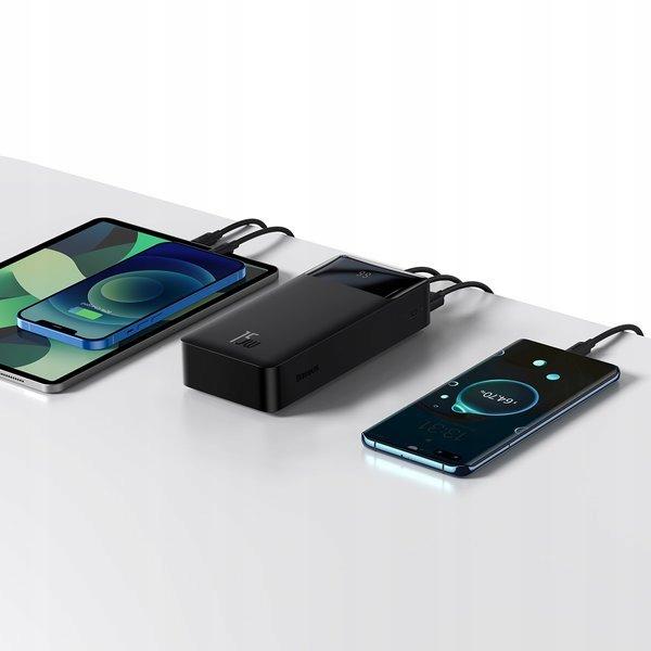 Повербанк Baseus Bipow Digital Display Power Bank 15 Вт 30000 mAh 2USB/1Type-C PD/QC 3 A Black (PPDML-K01) - фото 5