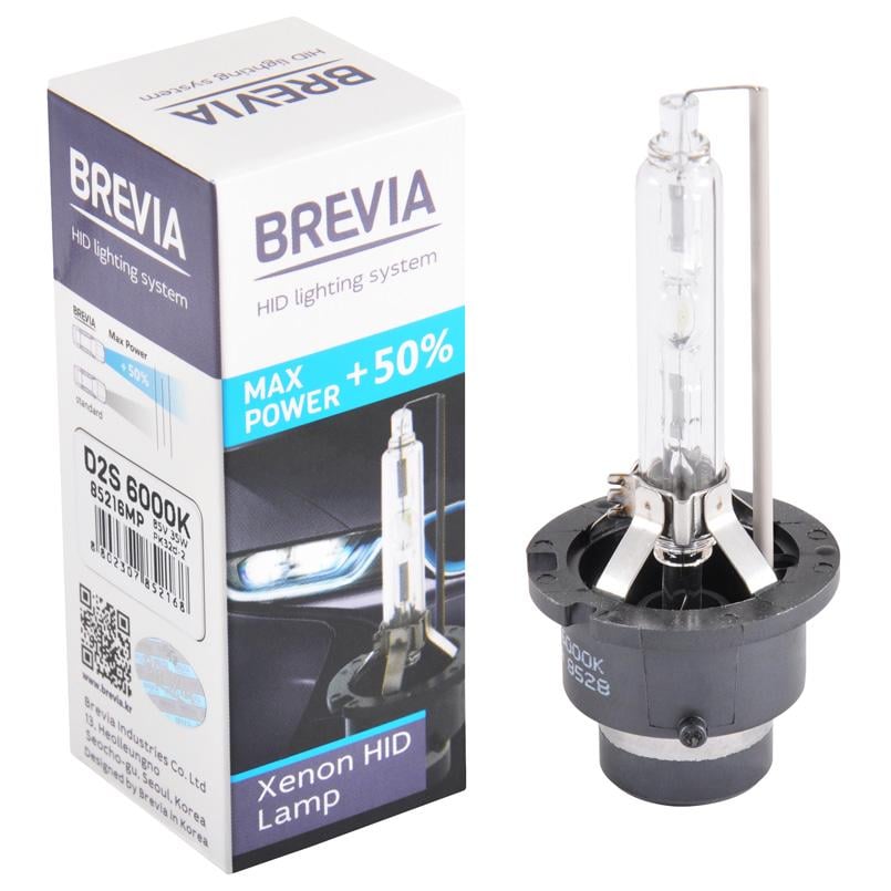 Автолампа ксенонова Brevia D2S +50% 6000K 85V 35W (PK32d-2) - фото 1