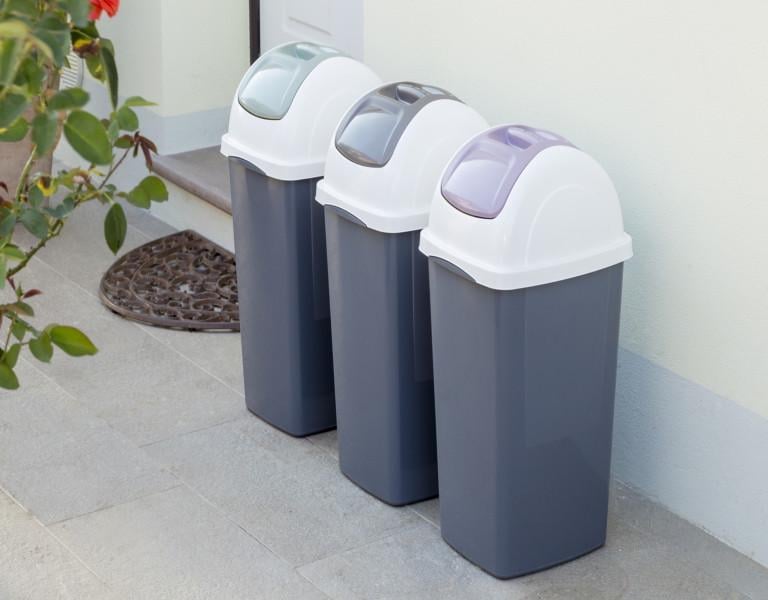 Контейнер для сміття Europa з кришкою 35x39x77 см 65 л Сірий (4015) - фото 4 Контейнер для сміття Europa з кришкою 35x39x77 см 65 л Сірий (4015) - фото 4