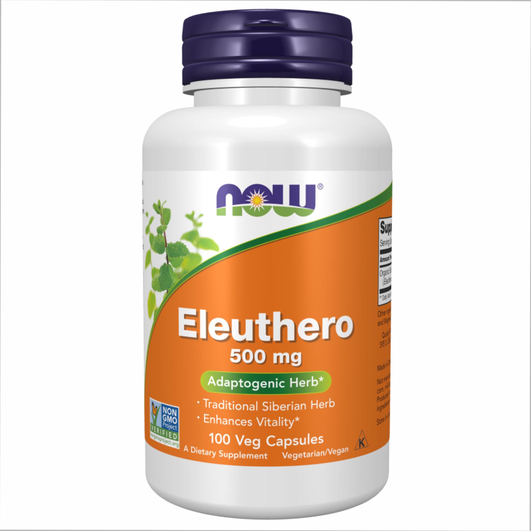 Натуральная добавка Eleuthero 500 mg 100 vcaps (2022-10-0983)