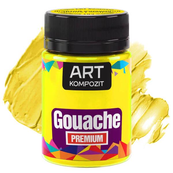 Гуашевая краска художественная ART Kompozit Premium 60 мл Желтый лимонный (20913) - фото 1 Гуашевая краска художественная ART Kompozit Premium 60 мл Желтый лимонный (20913) - фото 1