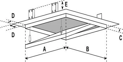 Люк ревізійний B1 ГКП 450x450 мм 12,5 мм - фото 2