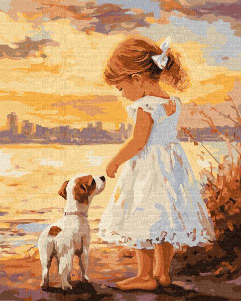 Картина за номерами Ideyka Друзі на узбережжі 40x50 см (Id-KHO8674)