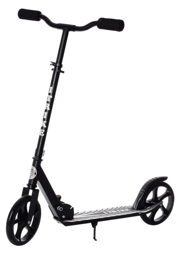 Самокат iTrike от 6 лет двухколесный складной полиуретановые колеса унисекс Черный (DS-171-S-306)