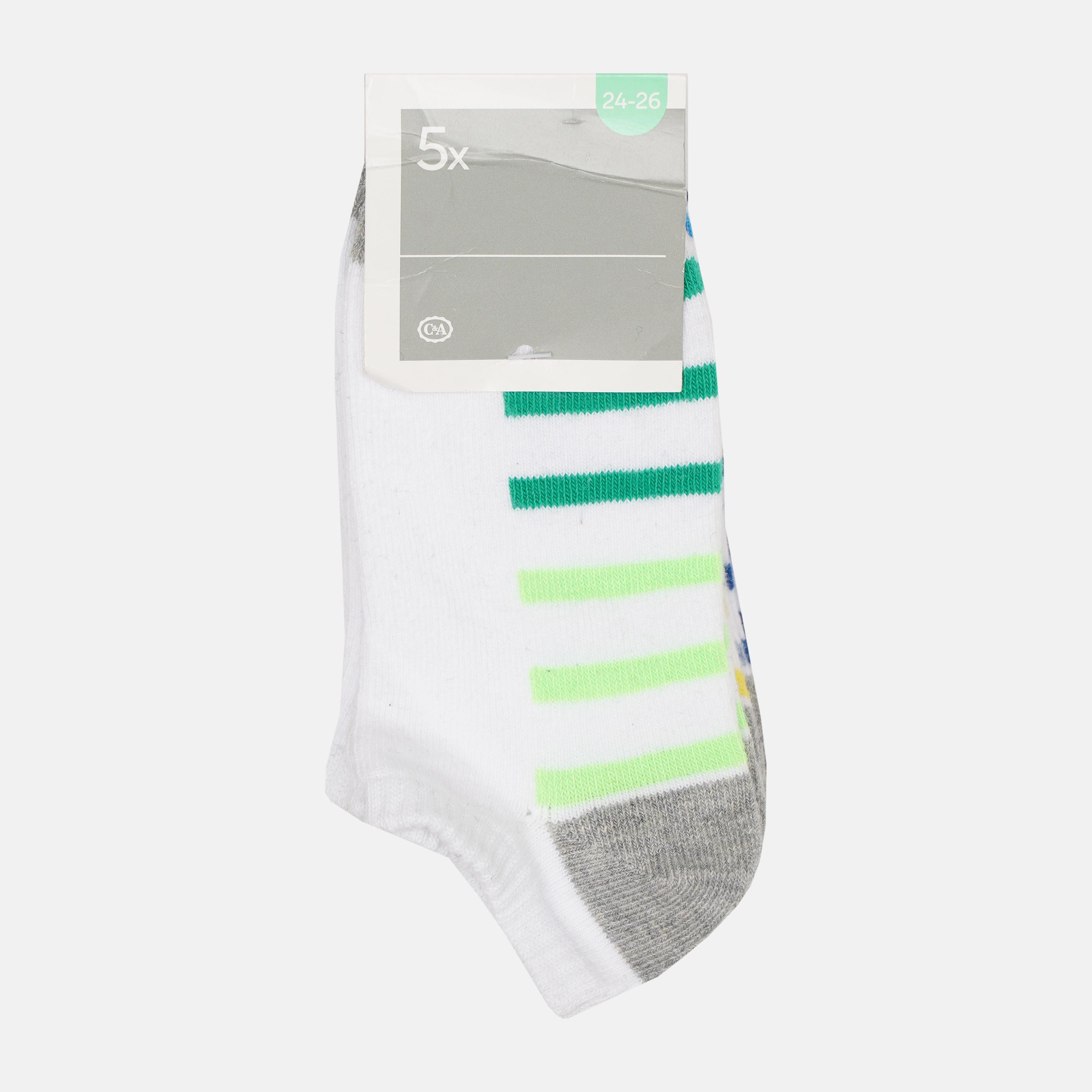 Шкарпетки C&A р. 34-36 смужка 5 пар Білий (4186279892500)