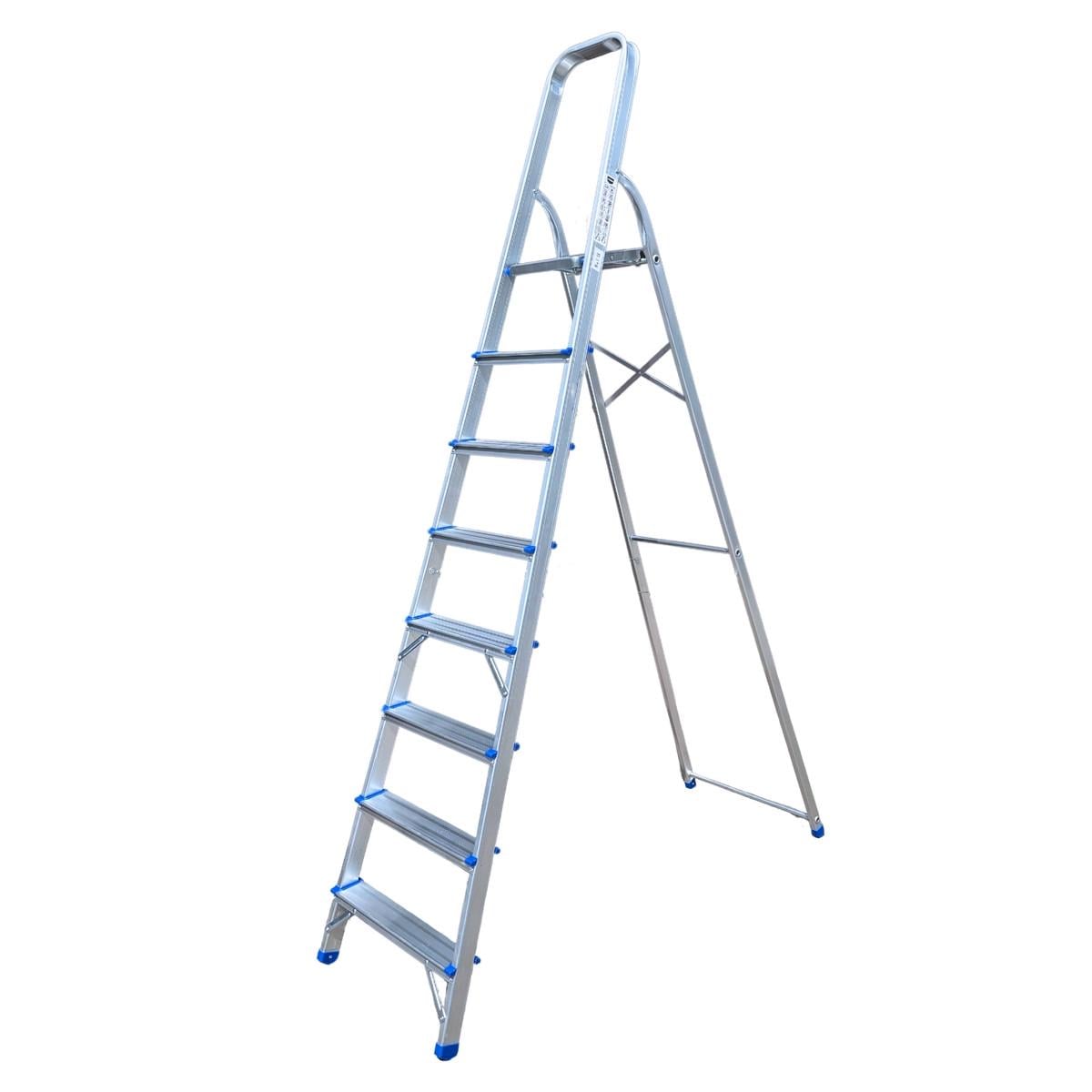 Лестница-стремянка алюминиевая Dozer 8 ступеней высота до платформы 171,5 см нагрузка 120 кг 4,5 кг (2986311029)