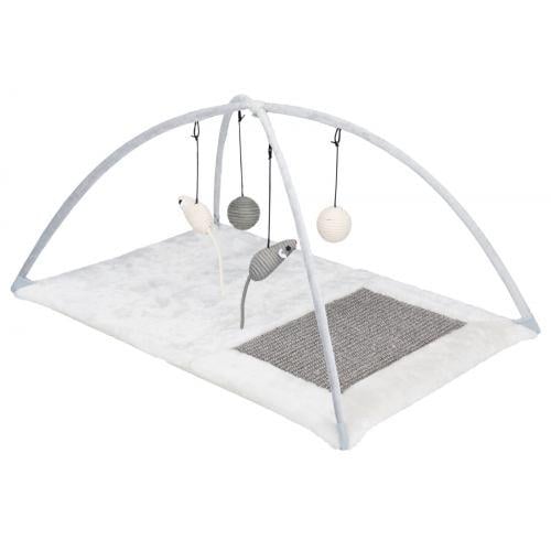 Килимок для котів Trixie гральний з кігтеточкою текстиль 60х33х42 см (43114)