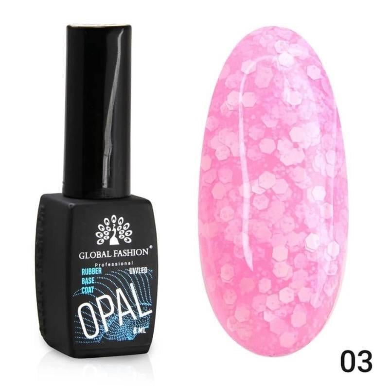 База каучуковая Snow flakes Global Fashion №03 8 мл