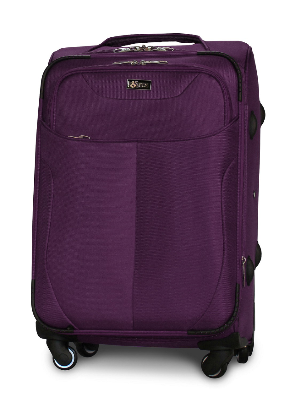 Валіза тканинна Fly 1807 середня на 4 колесах 64х43х28 см 58 л Фіолетовий