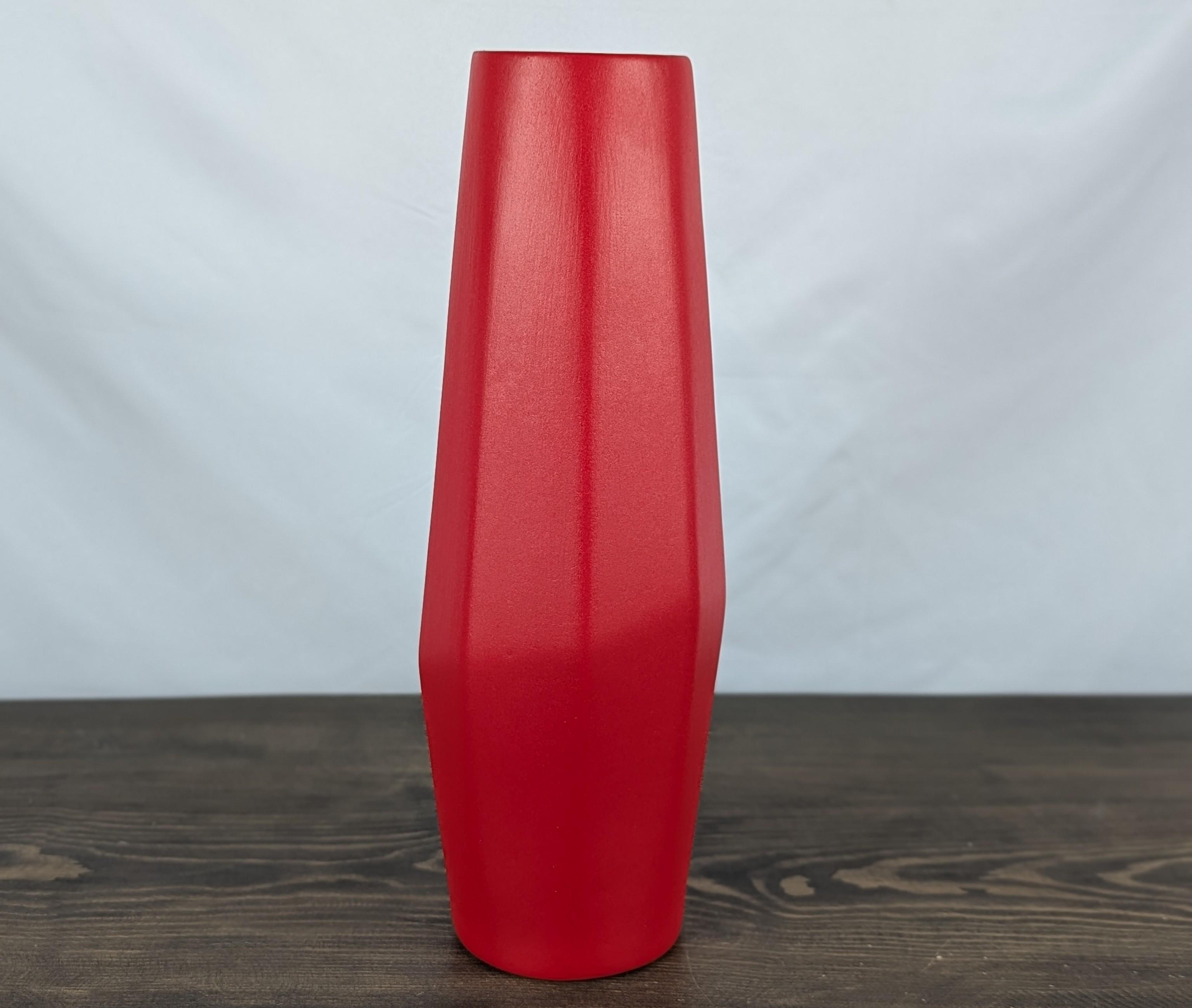 Ваза Nana Ceramics Спектр муар 40 см Красный