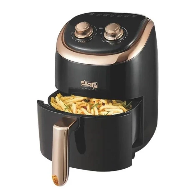 Аэрофритюрница DSP KB2078 с таймером 4 л 1200 Вт Черный (2081673323)