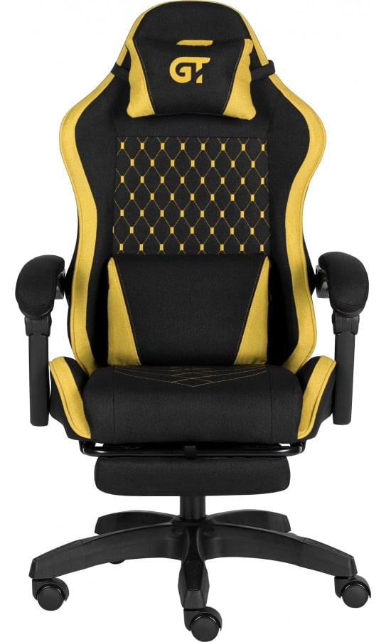 Кресло геймерское GT Racer X-2339 Fabric Black/Yellow