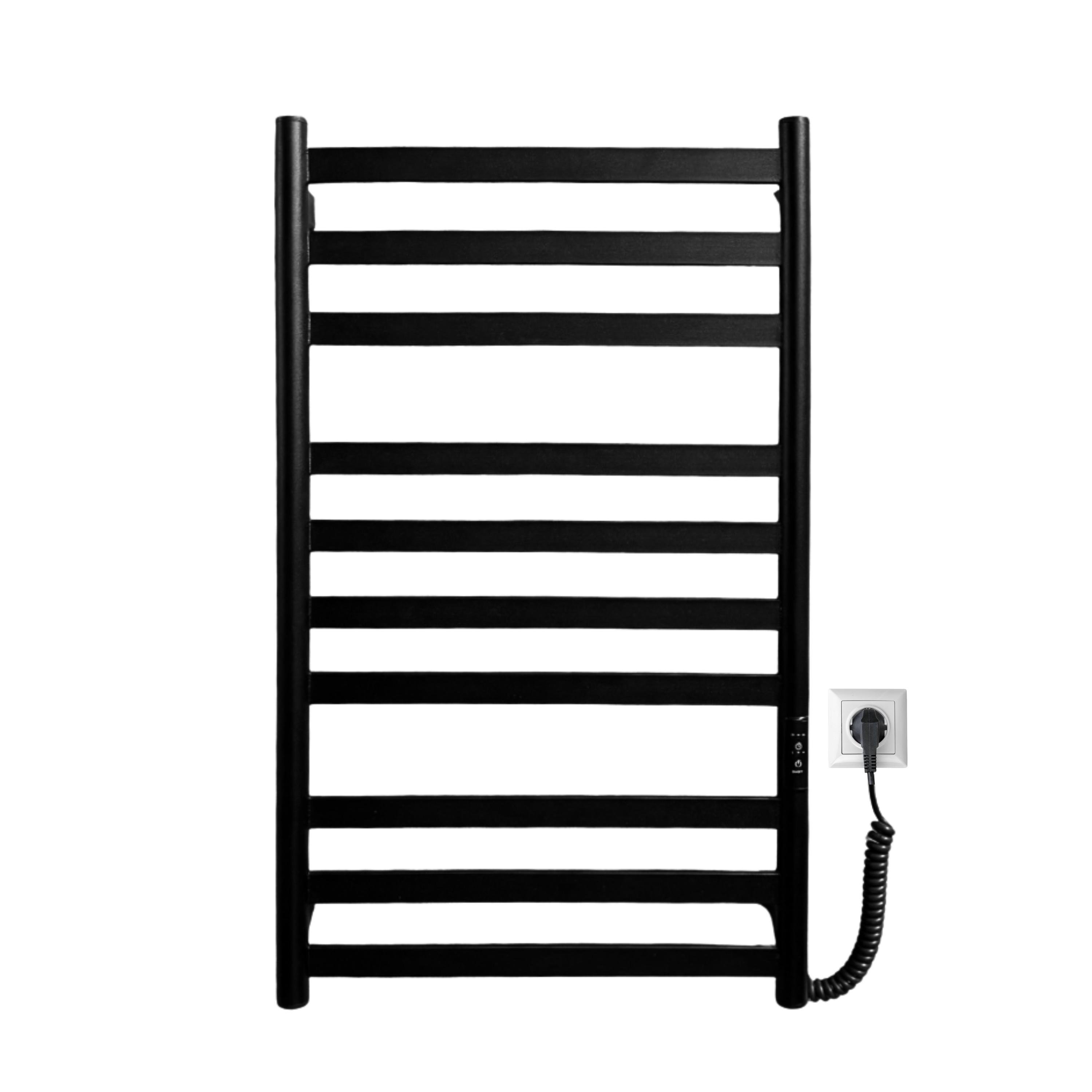 Полотенцосушитель электрический Carino Міа с контроллером 790x490 см Черный матовый (M7949FBM)