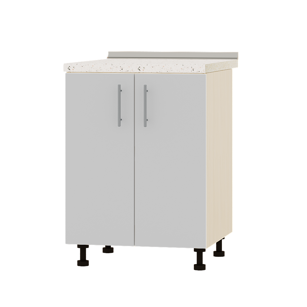 Шкаф нижний Эверест Оптима модуль Низ Н82-600 60х47х85 см Нимфея Альба/Дуб Молочный (04224)