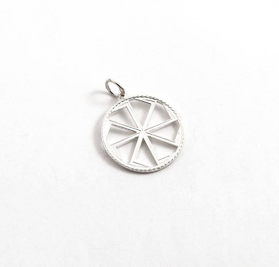 Кулон оберег Maxi Silver 2433 Коловрат Колядник и Ладинец двусторонний (82433)