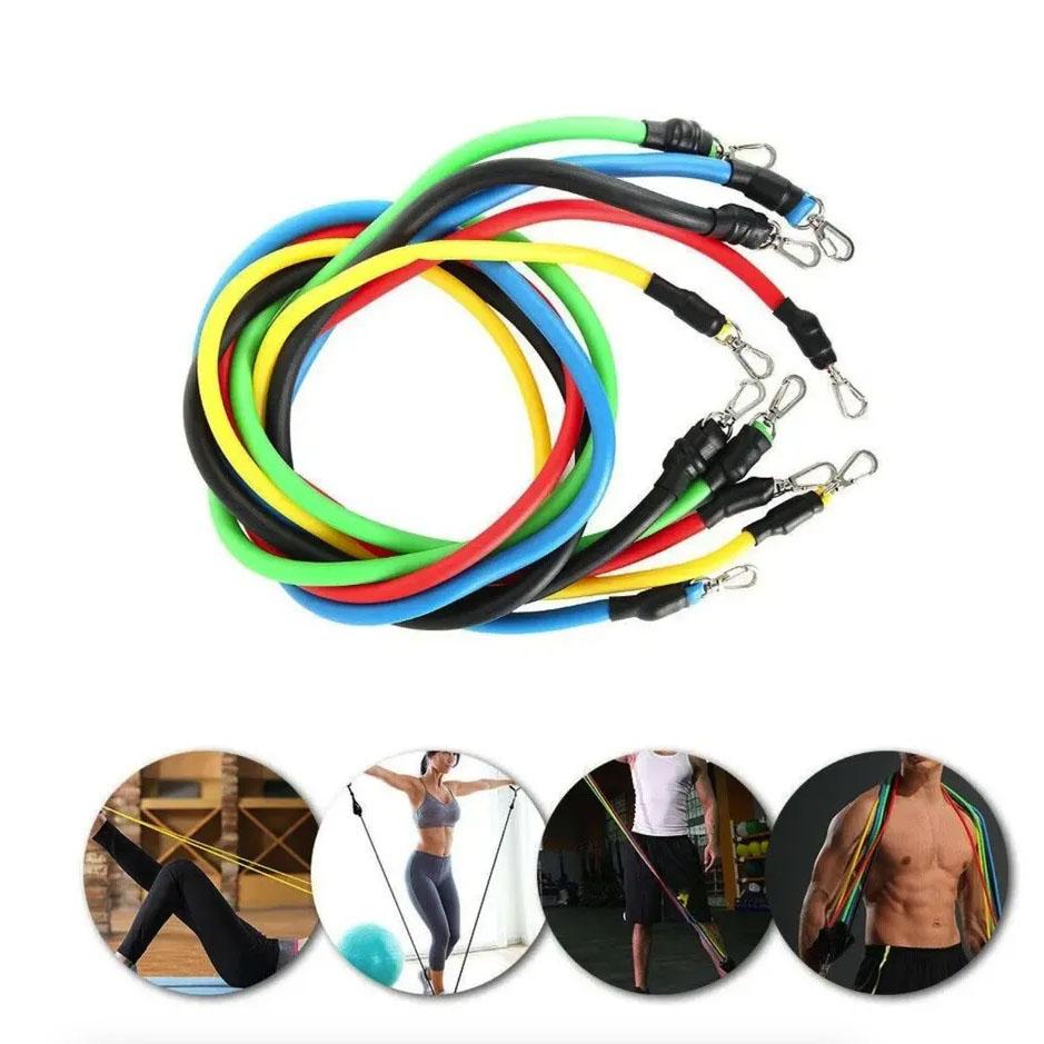 Эспандер резиновый жгут упражнения Фитнес резинки 5 в 1 - фото 8 Эспандер резиновый жгут упражнения Фитнес резинки 5 в 1 - фото 8