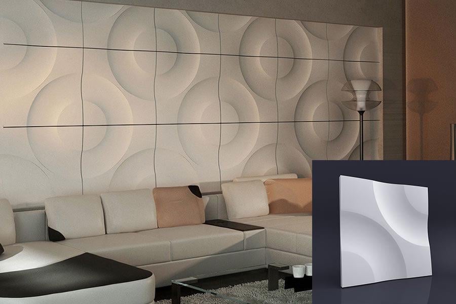 3D-панель гіпсова декоративна Ядра для обробки під фарбування 500x500x30 мм Білий (30635296) - фото 4 3D-панель гіпсова декоративна Ядра для обробки під фарбування 500x500x30 мм Білий (30635296) - фото 4