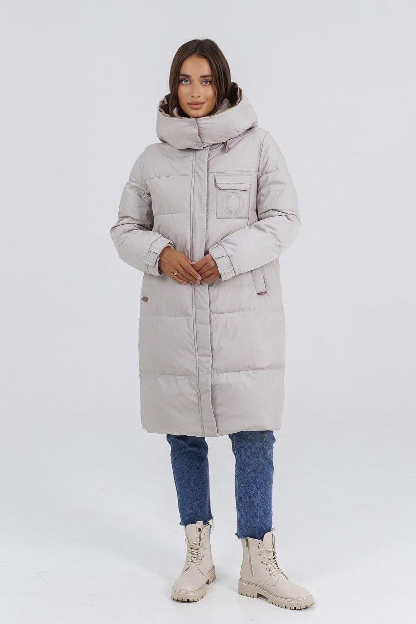 Куртка-пуховик жіноча з ведмедиком р. 44 Молочний (LD-716a/44) - фото 2 Куртка-пуховик жіноча з ведмедиком р. 44 Молочний (LD-716a/44) - фото 2
