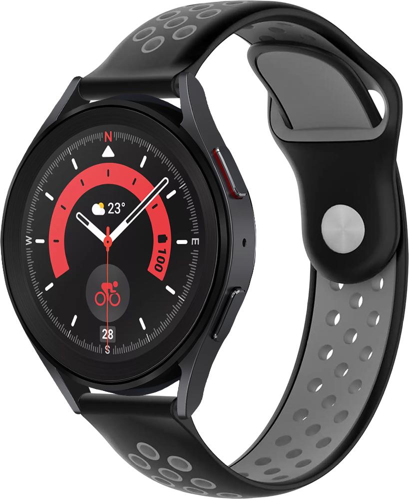 Ремешок Sport для Galaxy Watch 5 Pro Black/Grey (29188-53) - фото 1 Ремешок Sport для Galaxy Watch 5 Pro Black/Grey (29188-53) - фото 1