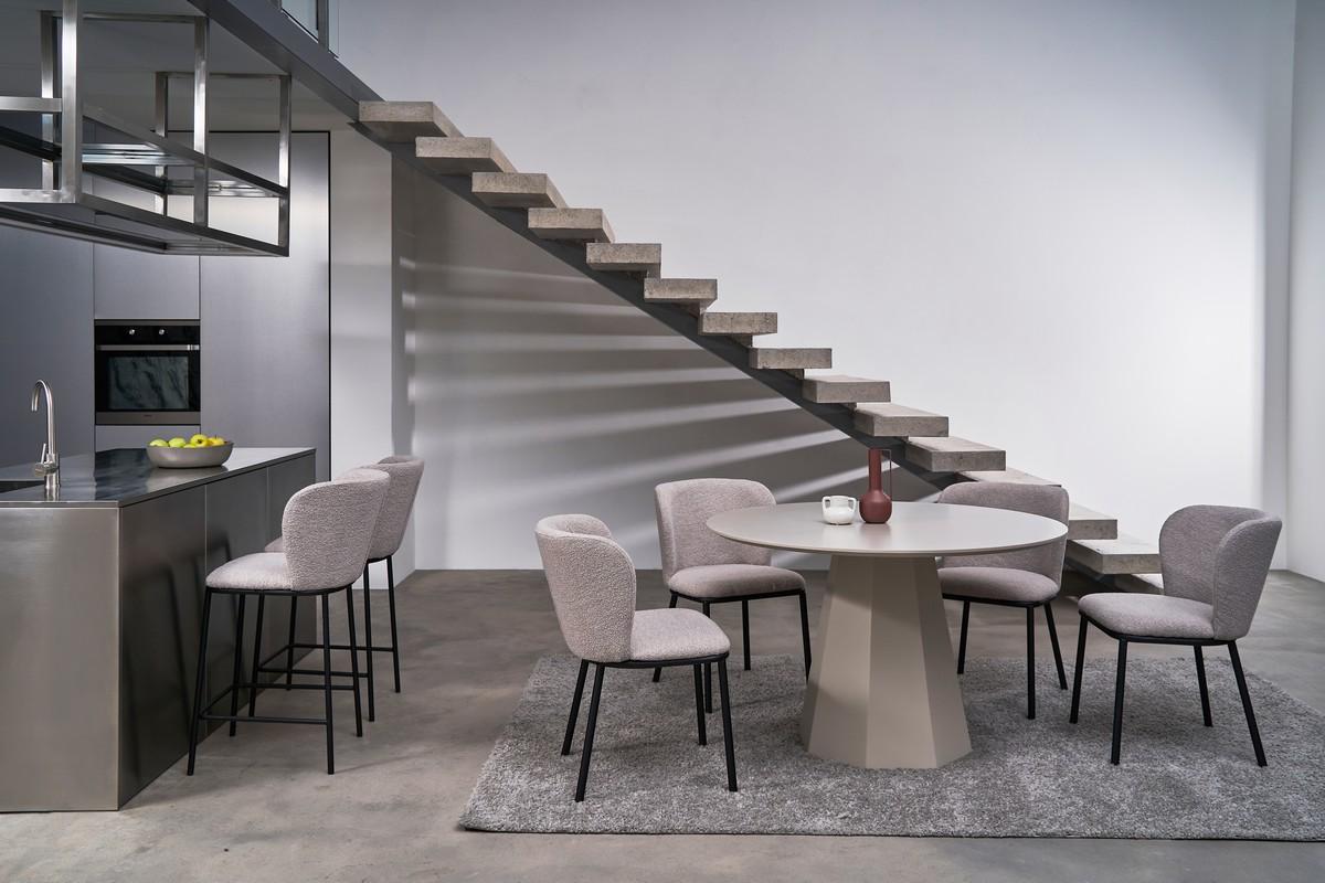 Стол обеденный круглый Ветро 1200/760 мм МДФ Теплый песок (TМ-200) - фото 4 Стол обеденный круглый Ветро 1200/760 мм МДФ Теплый песок (TМ-200) - фото 4