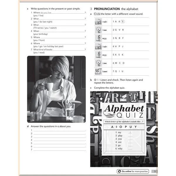 Рабочая тетрадь English File Fourth Edition Pre-Intermediate Workbook with key - фото 3